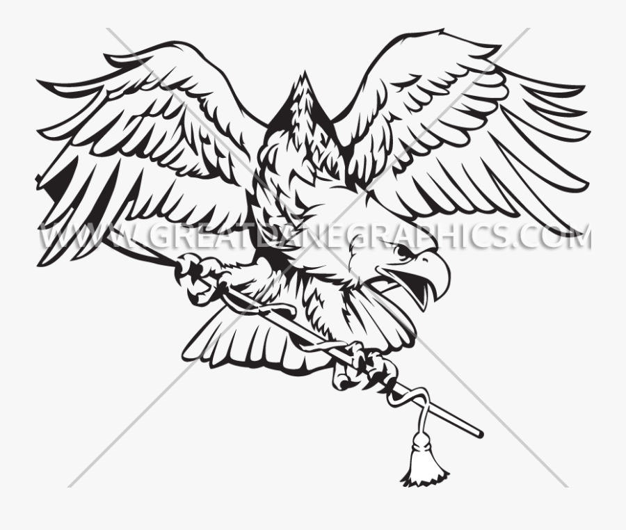 American Drawing Eagle - Drawing, Transparent Clipart