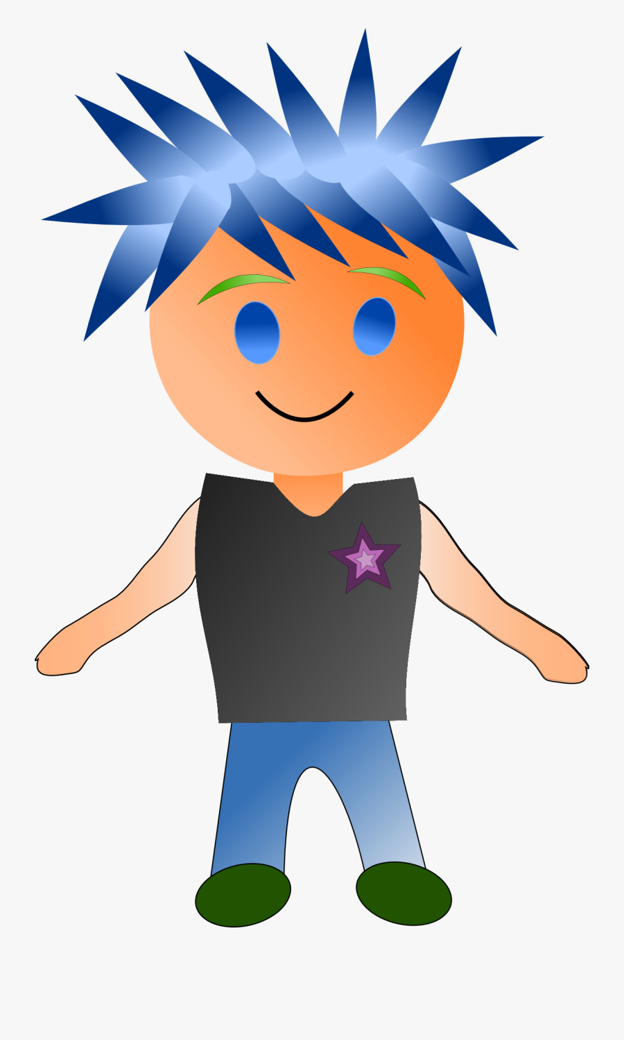 Transparent Teen Boy Clipart - Clipart Punk Boy Free, Transparent Clipart