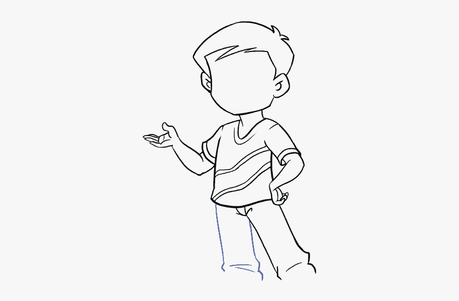 How To Draw Boy - Draw A Cartoon Boy, Transparent Clipart