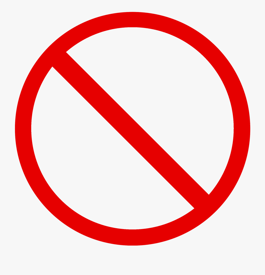 Restricted No Entry Png Clipart - No Sign Clipart, Transparent Clipart