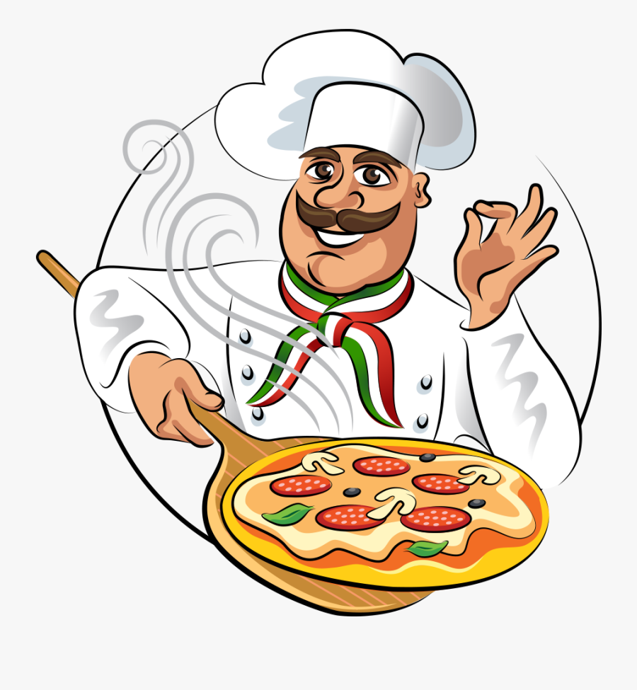 Pizza Chef Buffet Cooking - Pizza Chef Logo, Transparent Clipart