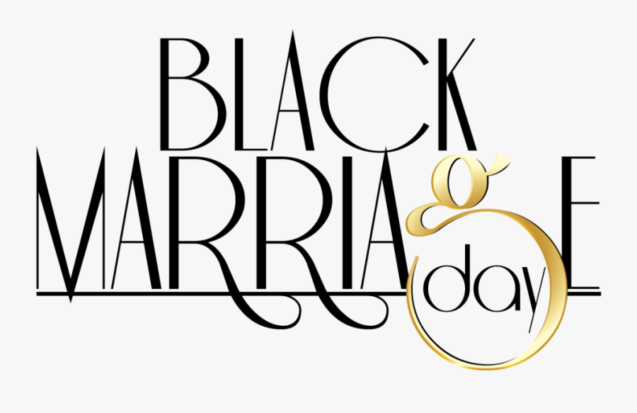 Black Marriage Day - Calligraphy, Transparent Clipart