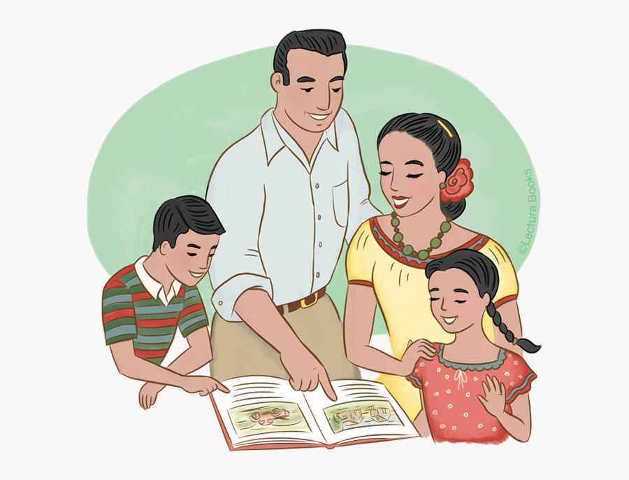 Transparent Parent And Child Reading Clipart - Communication To Family Cartoon, Transparent Clipart