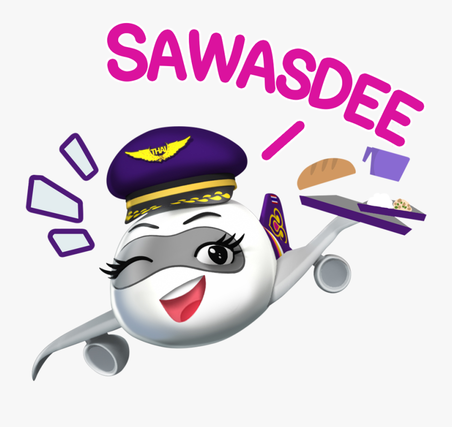 And Click To Download “happy Flights With Thai Family” - Thai Airways Logo Png, Transparent Clipart