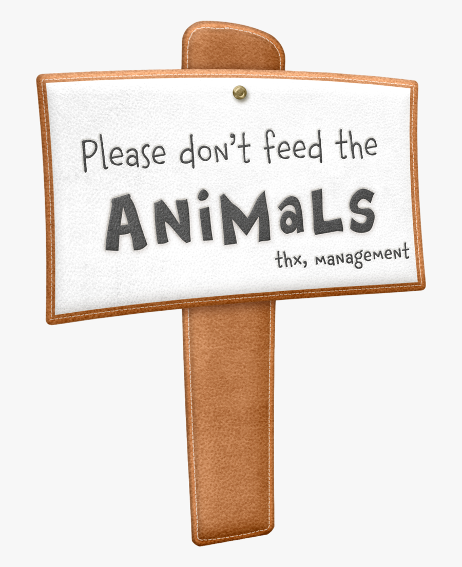 Do Not Feed The Animals Clipart, Transparent Clipart