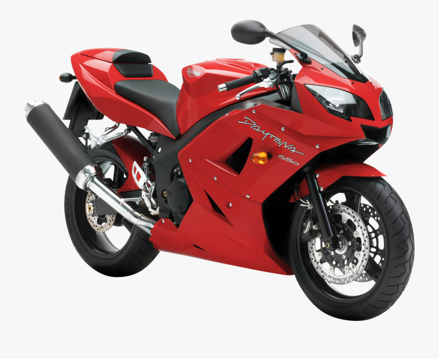 Transparent Bikers Clipart - Triumph Daytona 650, Transparent Clipart