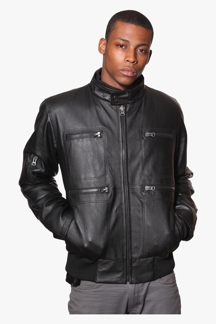 Leather Jacket For Men Png Clipart - Leather Jacket, Transparent Clipart