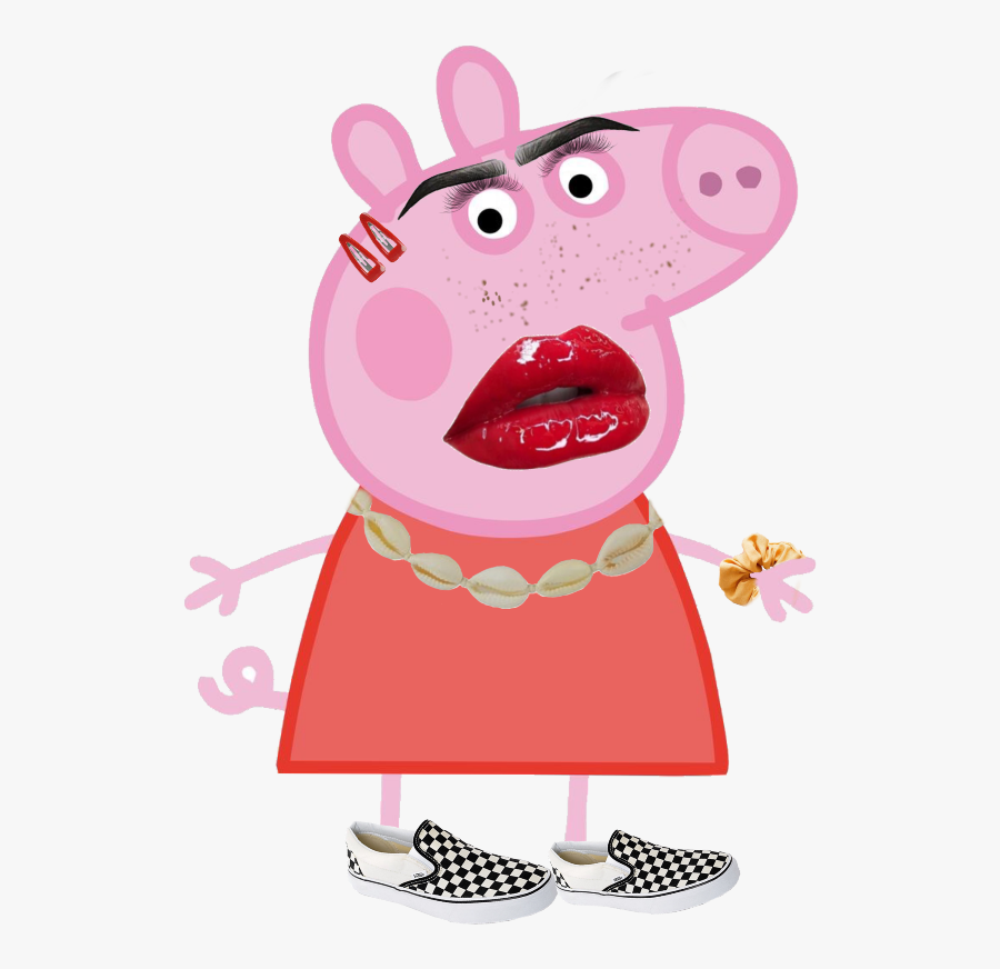 #peppapig #aesthetic #wierd #edit #freetoedit #lol - Peppa Pig Tiktok Meme, Transparent Clipart