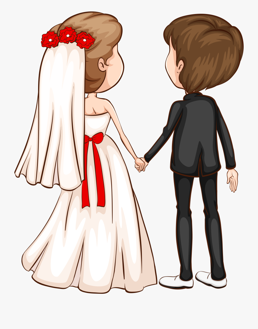 Groom Clipart Character - Wedding Couple Vector Png, Transparent Clipart