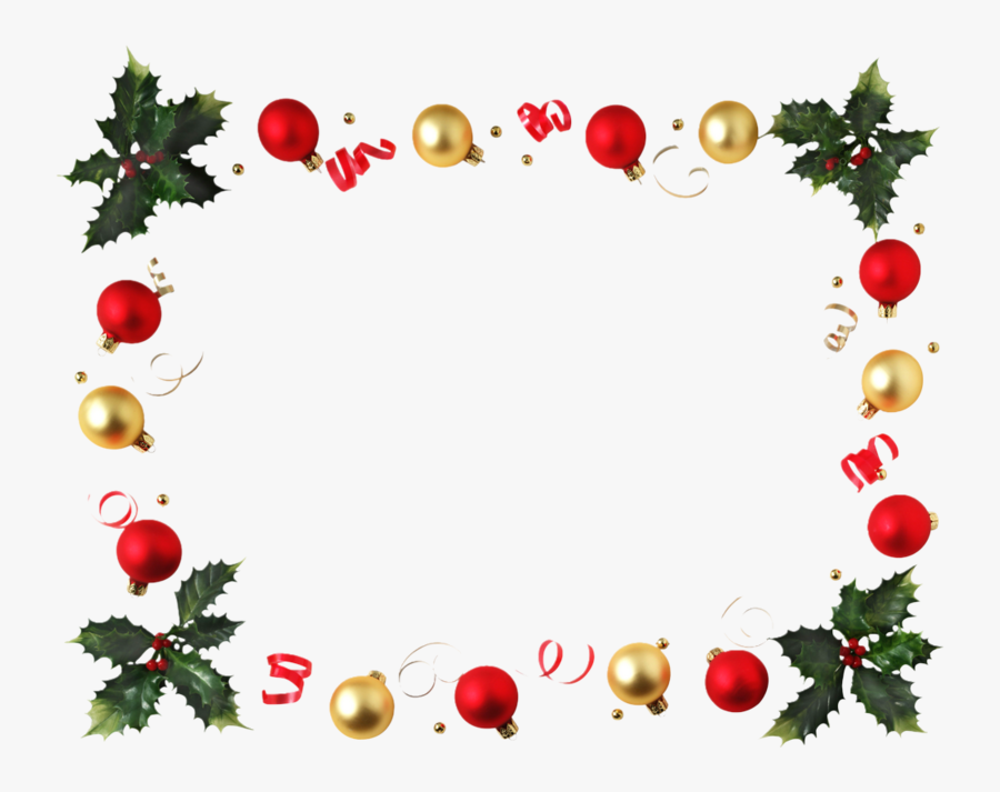 Clipart Cadre Noel Gratuit - Christmas Border, Transparent Clipart