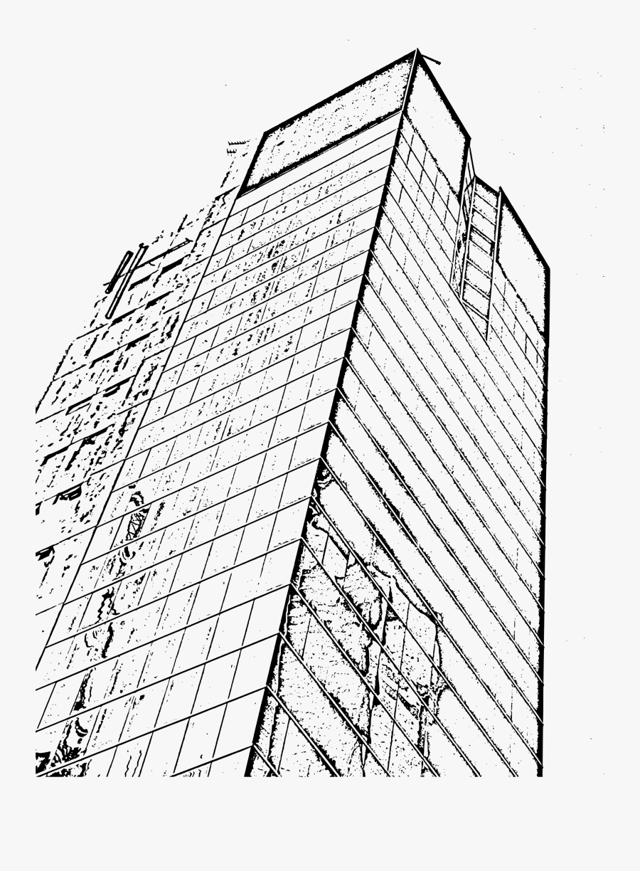 Building Line Drawing At - Architectural Building Line Drawing, Transparent Clipart