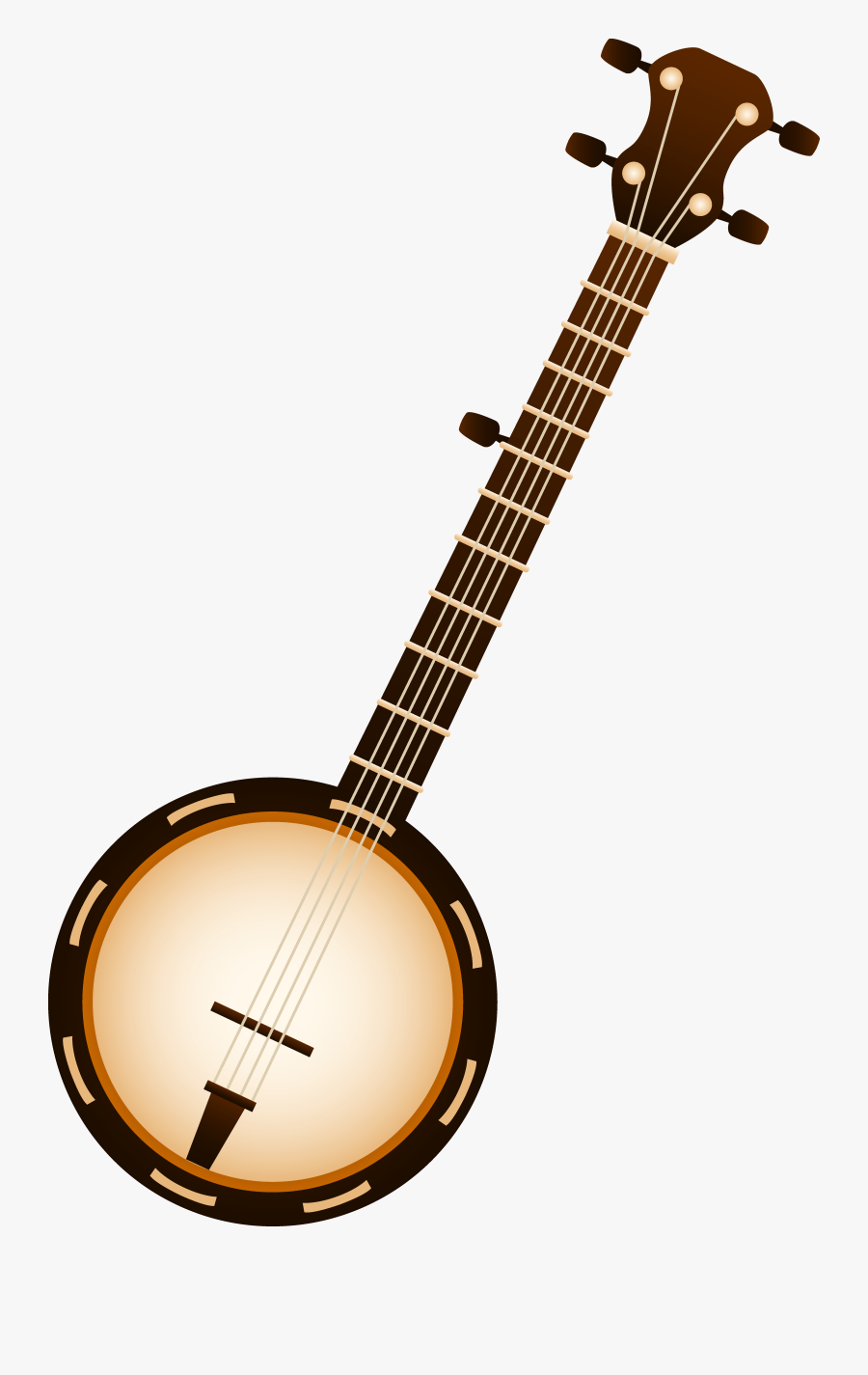 Free Clipart Folk Musicians - Banjo Country Music Instruments, Transparent Clipart