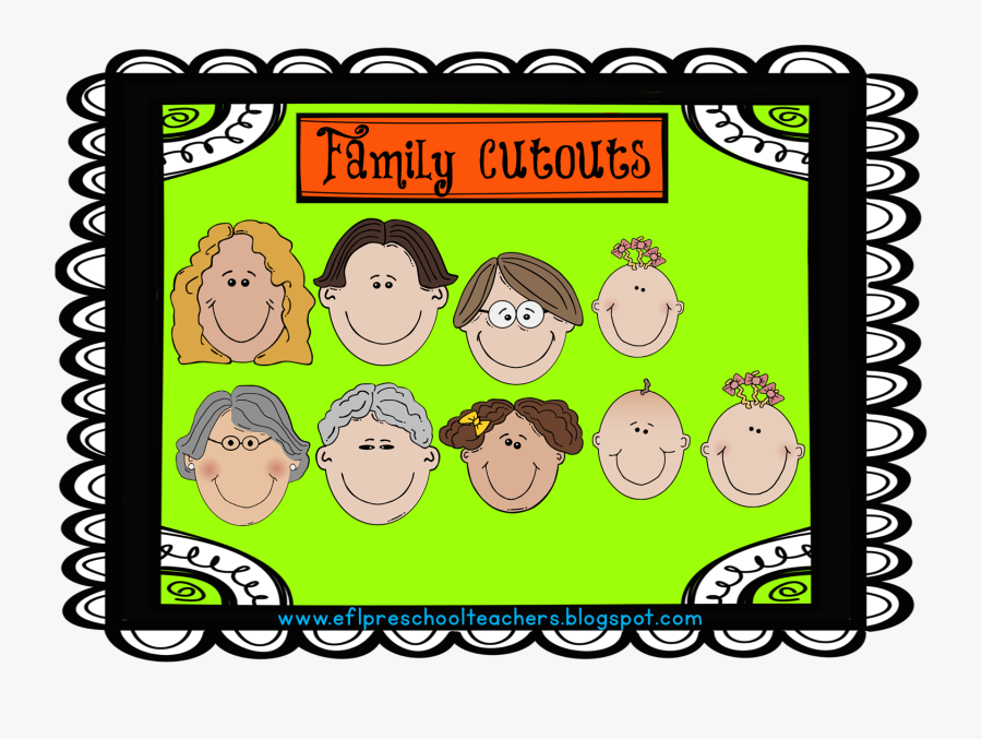 Here Are My Family Cutouts - Teaching Family Members Activities, Transparent Clipart