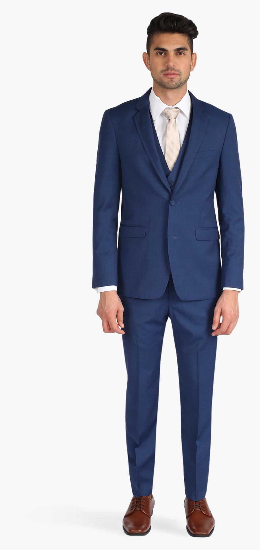 Transparent Groom Suit Clipart - Royal Blue Complete Suit, Transparent Clipart