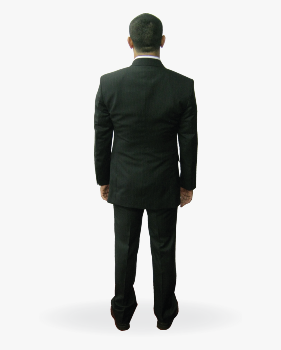Back Suit Black Suit Back Png - Back Man In Suit Png, Transparent Clipart