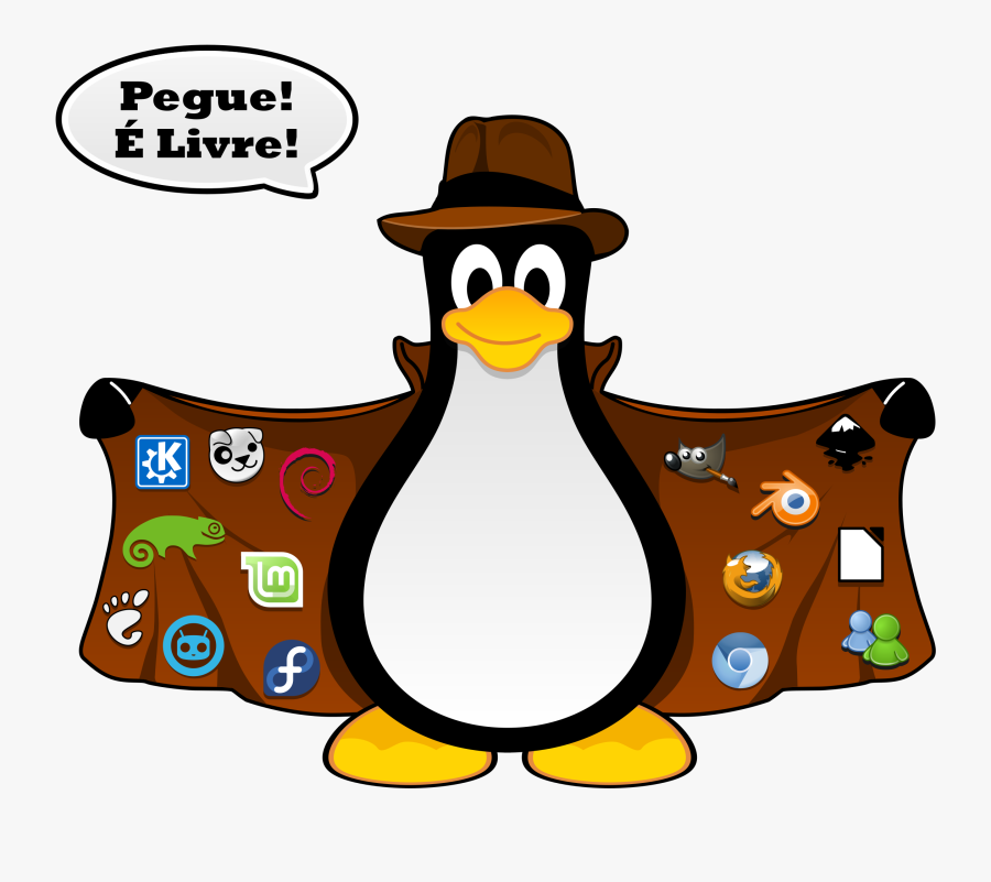 Tux Jacket Russas/ce/brazil Clip Arts - Software Livre, Transparent Clipart