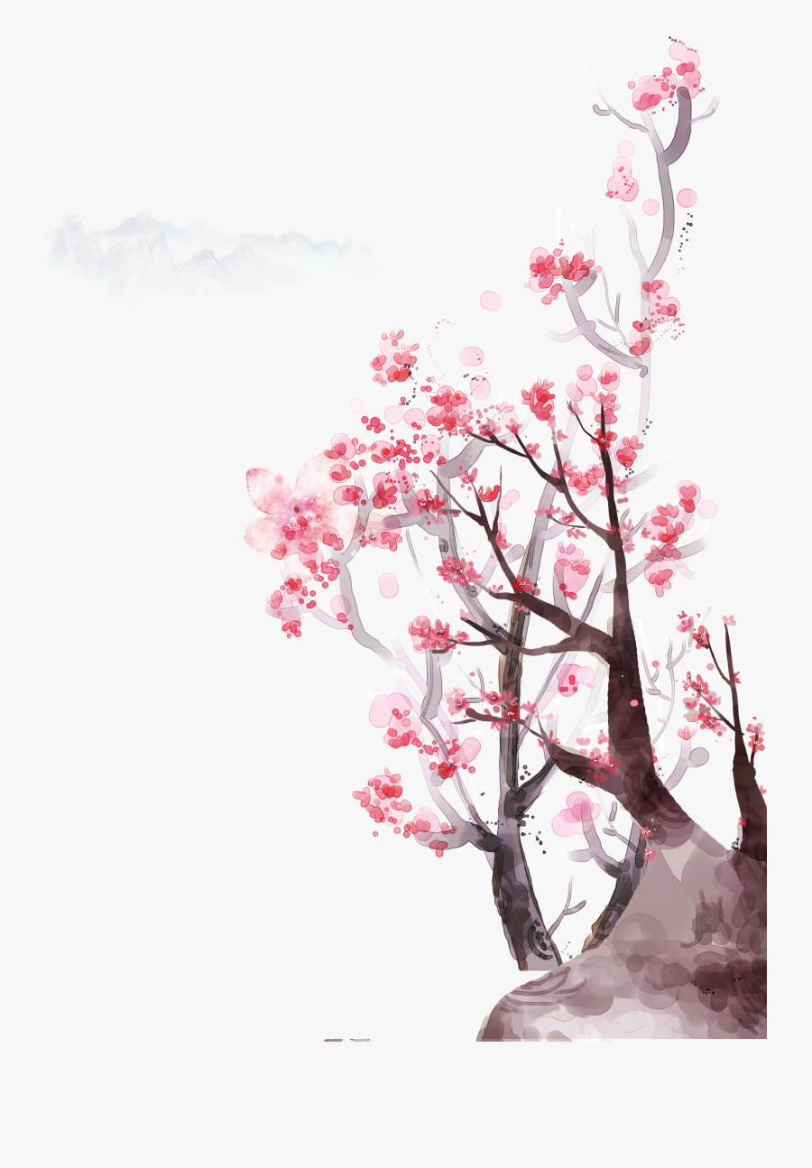 Transparent Cherry Blossom Png - Cherry Blossom Background Poster, Transparent Clipart