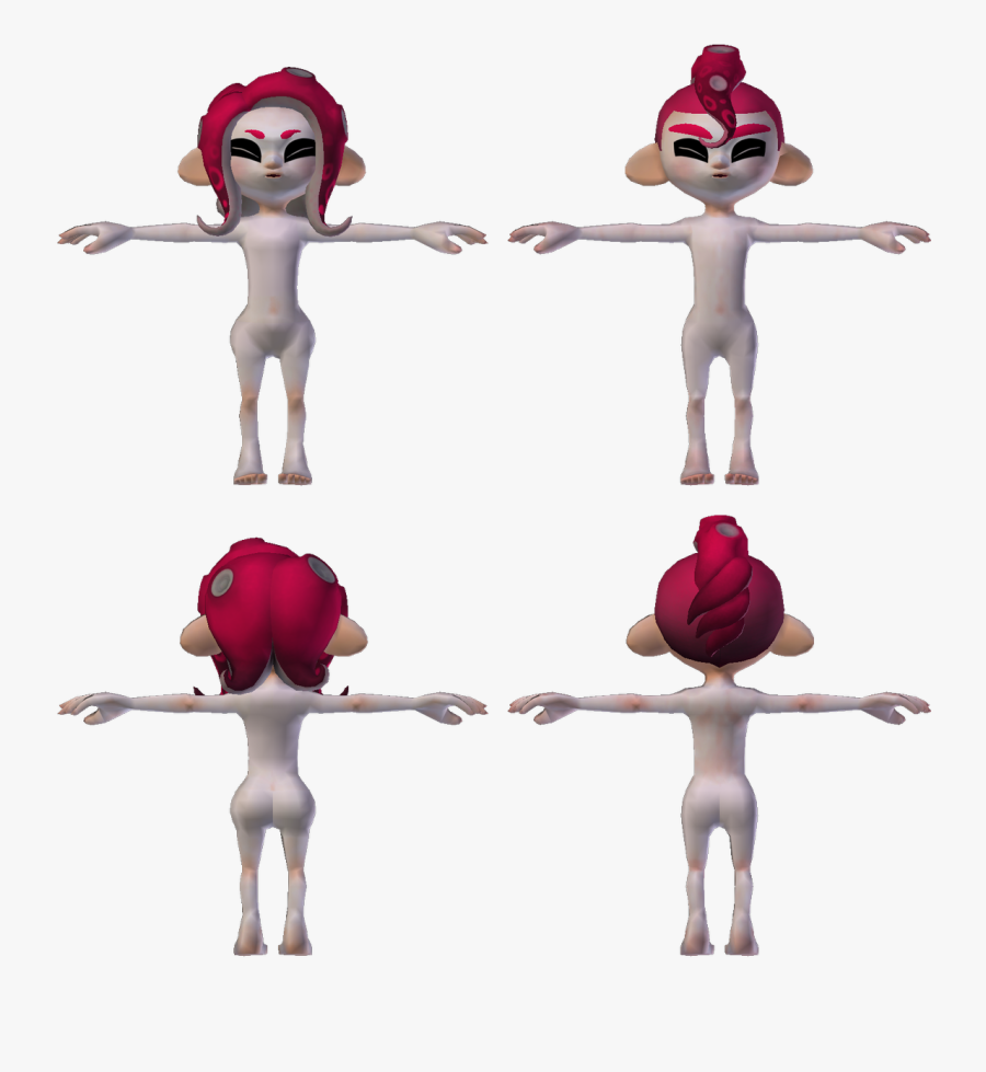 Splatoon 2 Octoling Model, Transparent Clipart