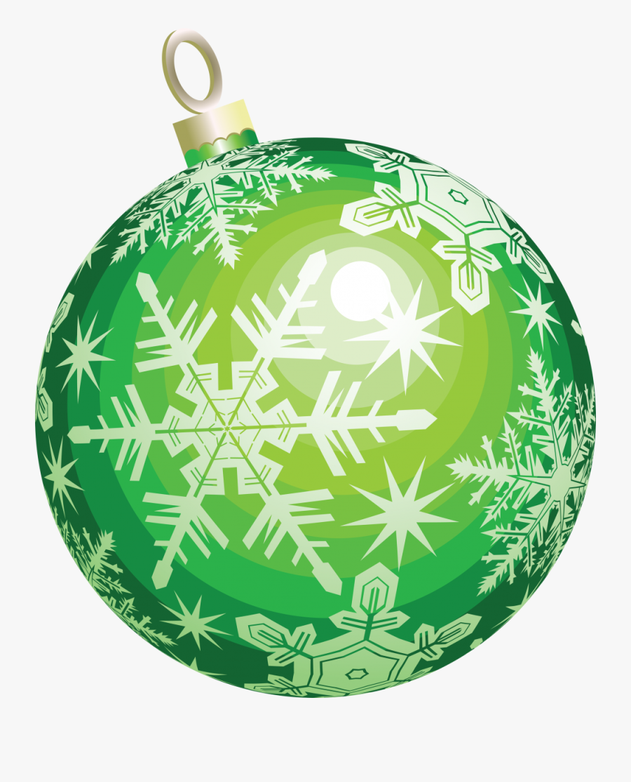Green Christmas Ornament Png, Transparent Clipart