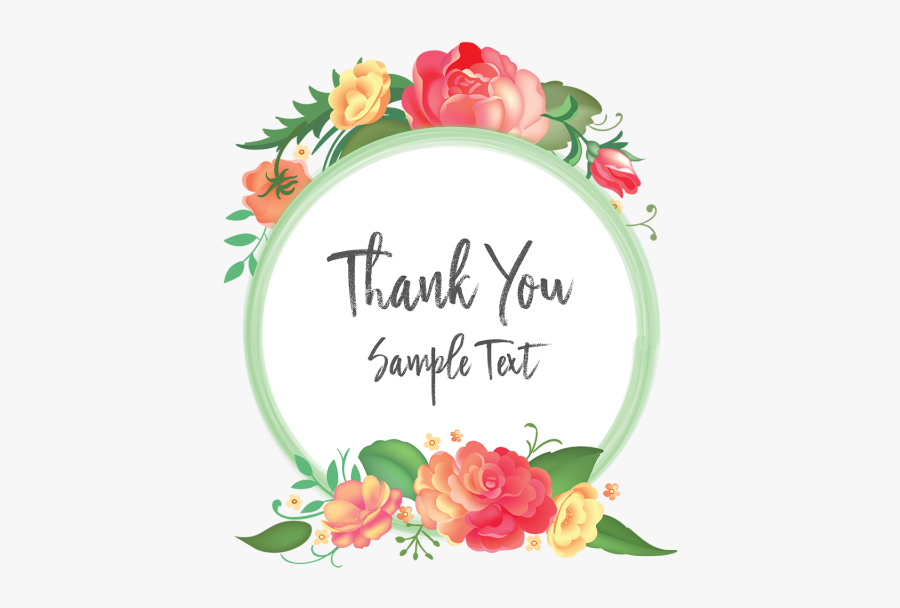 Rose Clipart Thank - Thank You Word Transparent Background, Transparent Clipart