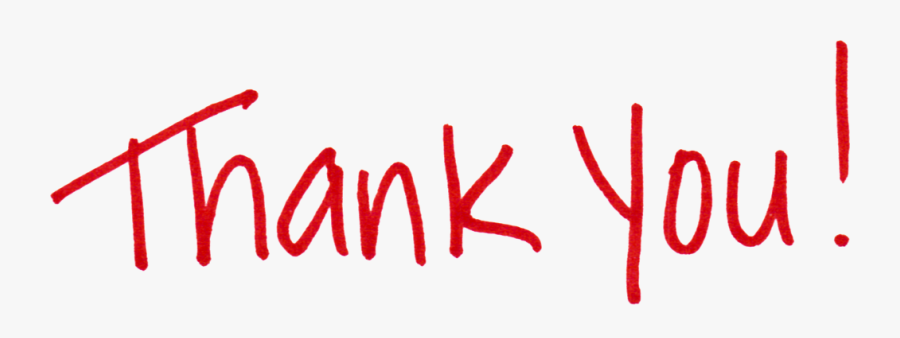 Thank U Png - Thank You Red Transparent , Free Transparent Clipart