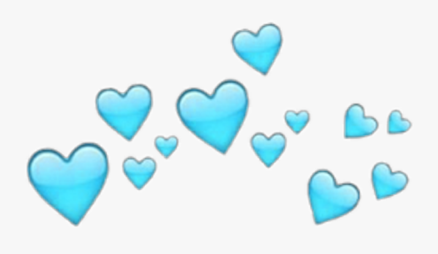 #sticker #aesthetic #cute #blue #hearts #use #idk - Pink Heart Crown Png, Transparent Clipart