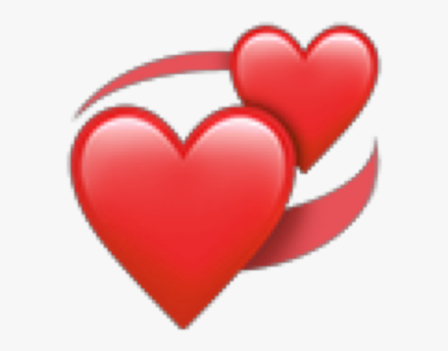 Transparent Corazon Rojo Png - Iphone Emoji Hearts Png, Transparent Clipart