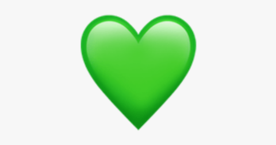 #green #heart #cute #hearts #emoji #apple #imoji #applemoji - Green Heart Emoji Transparent, Transparent Clipart