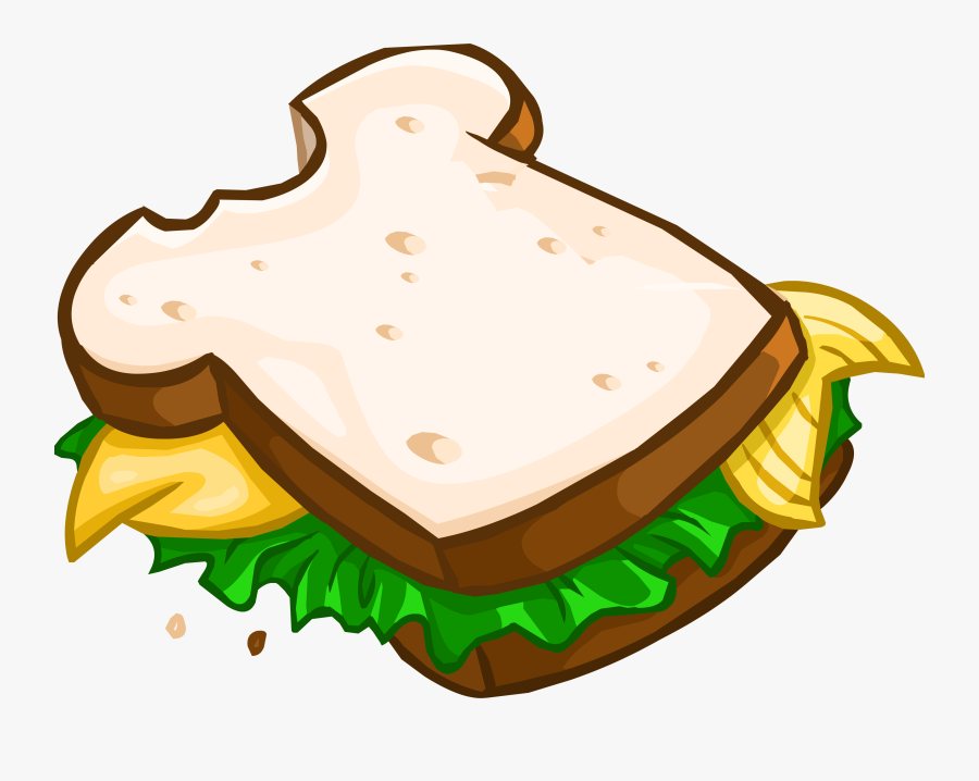 Favorite Fluffy Sandwich - Club Penguin Sandwich, Transparent Clipart