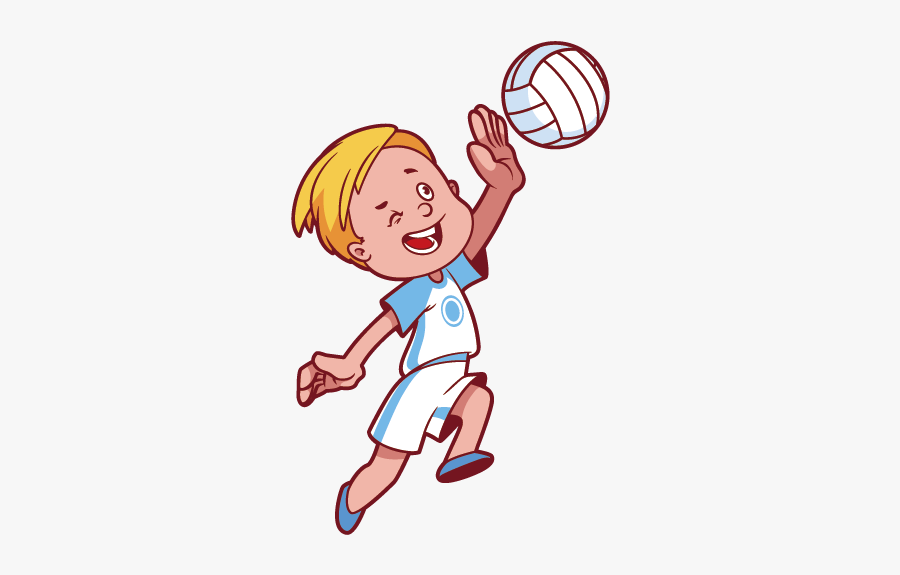 Volleyball Png Best On - Cartoon About Children Playing, Transparent Clipart