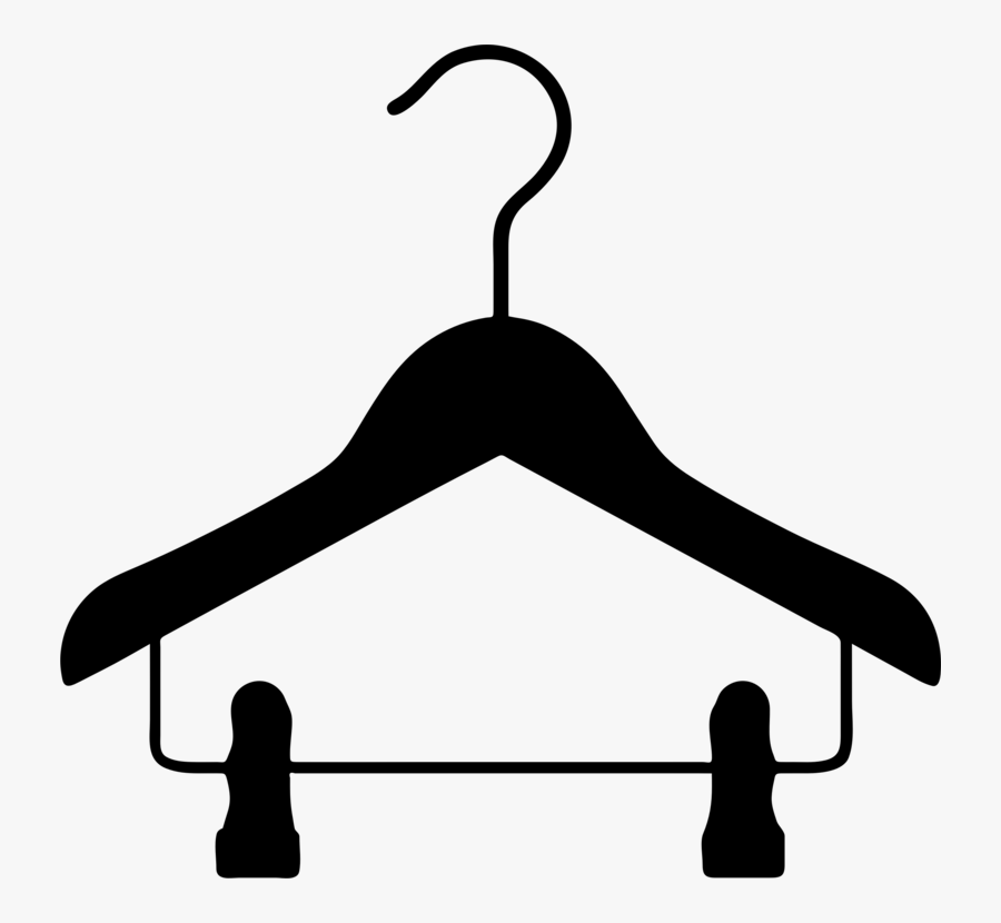 Silhouette,monochrome Photography,artwork - Hanger For Clothes Clipart, Transparent Clipart