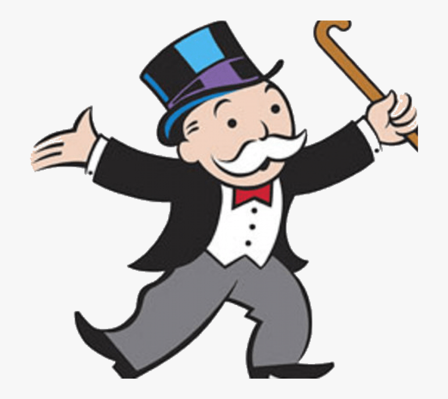Monopoly Uncle Rich Party Male Pennybags Man - Rich Uncle Pennybags, Transparent Clipart