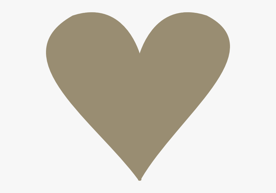 Tan Heart Clipart - Heart, Transparent Clipart