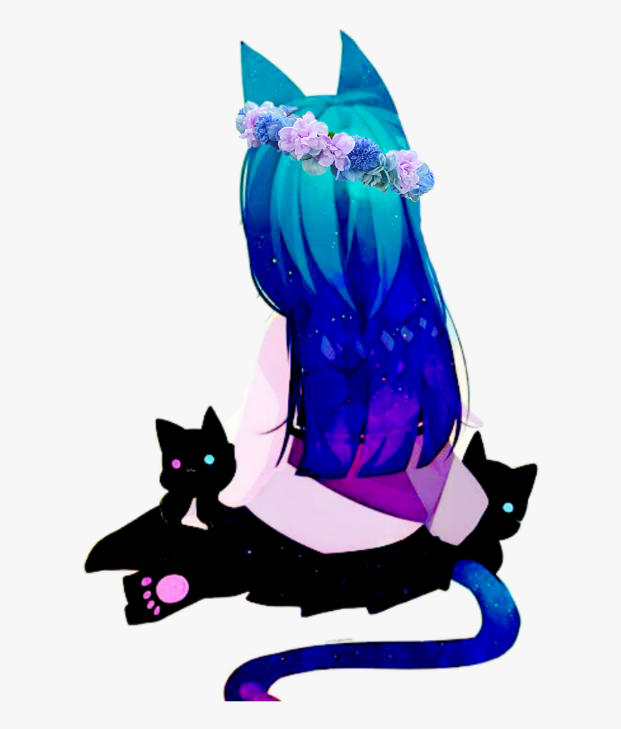 I Asked My Little Sister To Make This And I Motiored - Anime Cat Girl Cute, Transparent Clipart