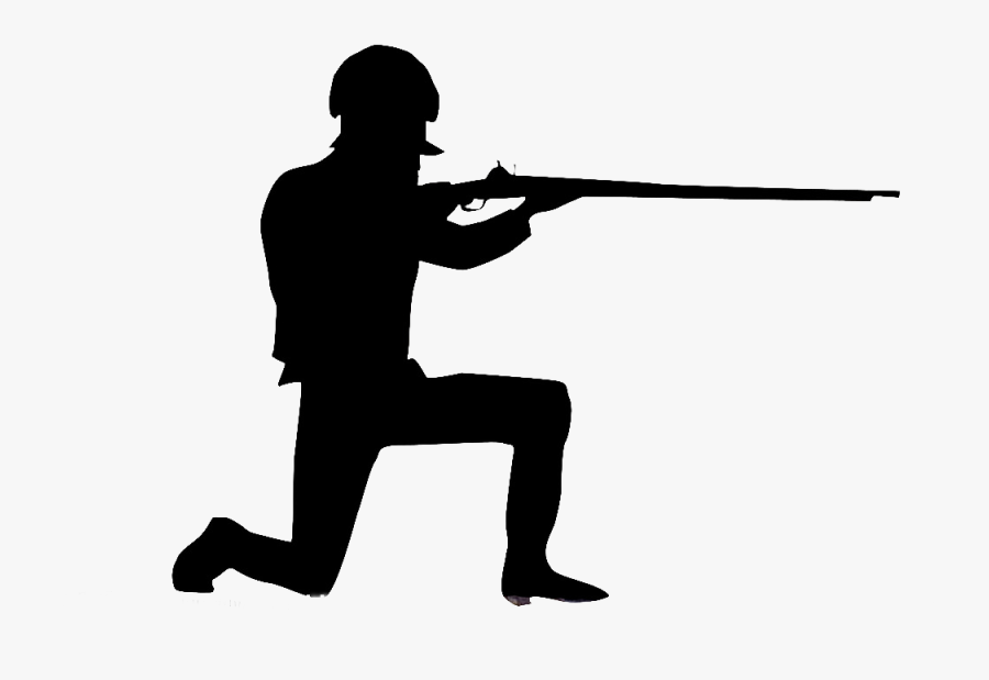 British Soldiers Silhouette Png Download - Silhouette Soldier Shooting, Transparent Clipart