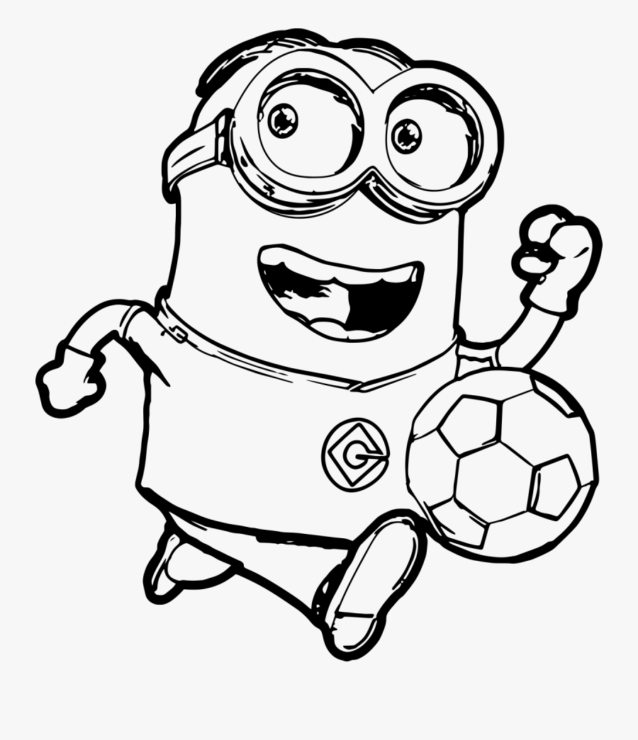 Download Minion Soccer Coloring Page Free Transparent Clipart Clipartkey