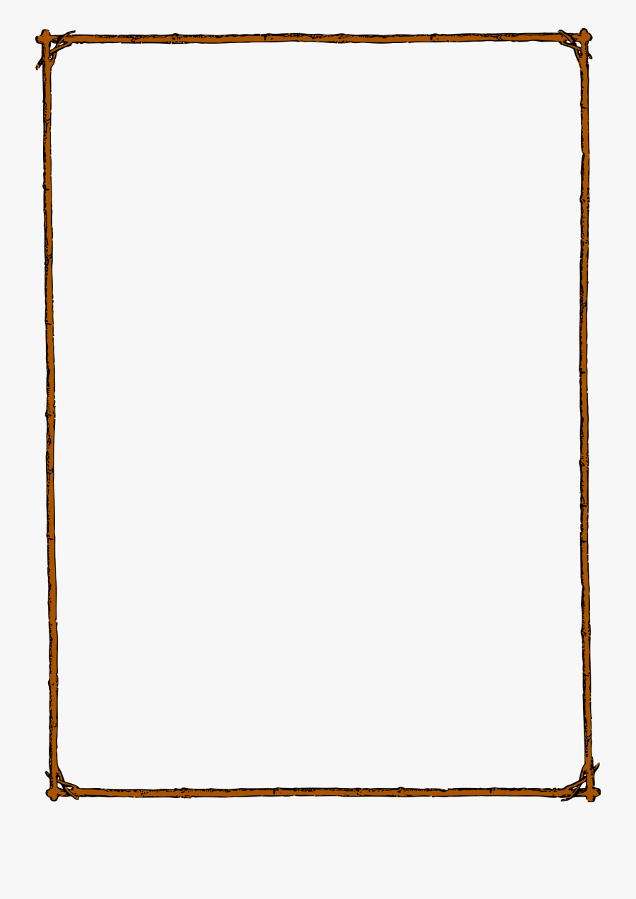 Frame Colour Medium Image - Twig Border Clipart, Transparent Clipart