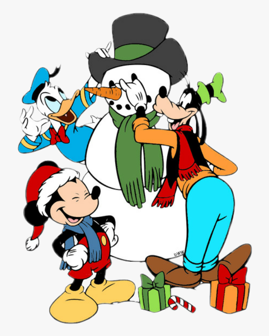 #christmas #cartoon #disney #goofy#mickeymouse #donaldduck - Mickey Donald Goofy Christmas, Transparent Clipart