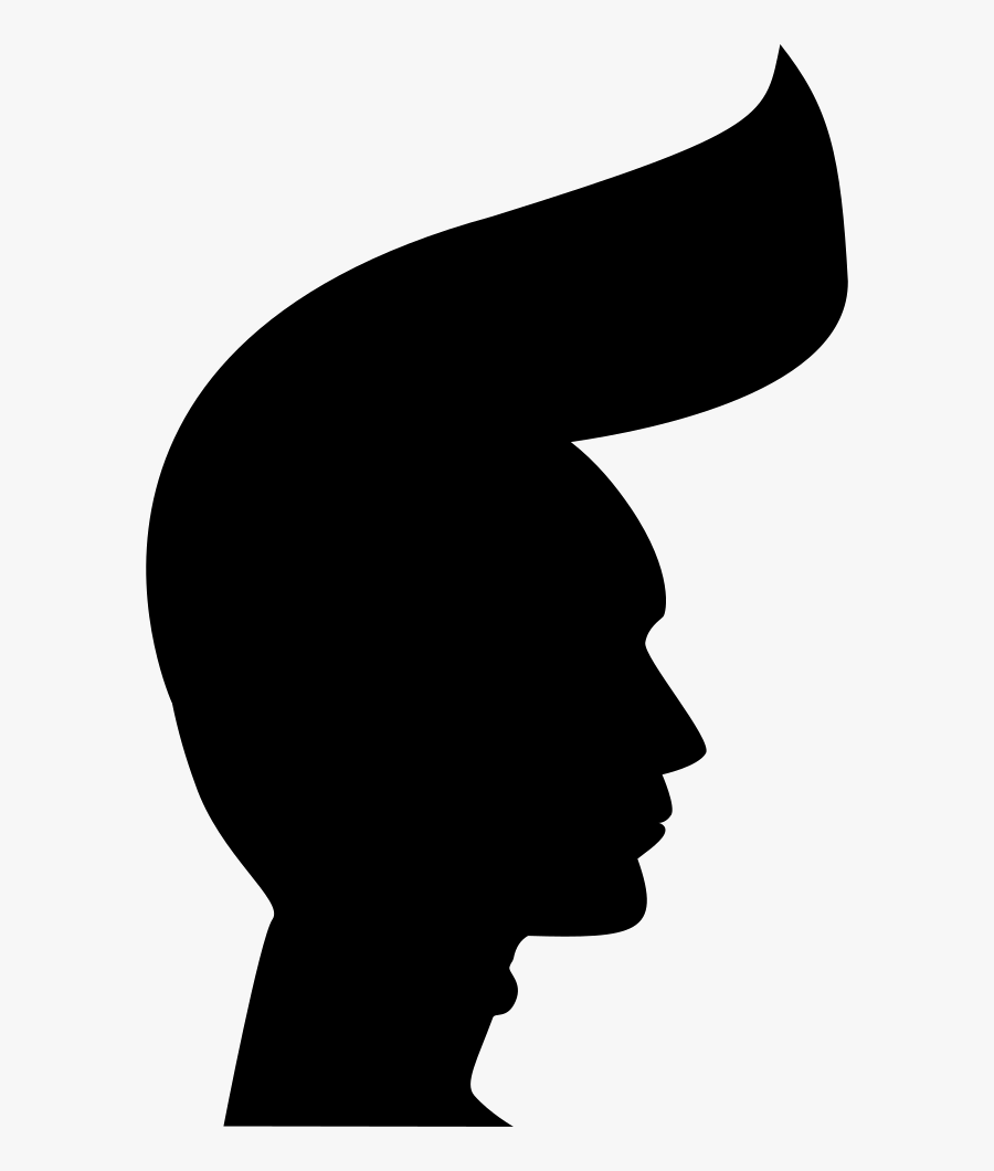 Punk Man Head Silhouette Comments - Silhouette Png Icon Man, Transparent Clipart