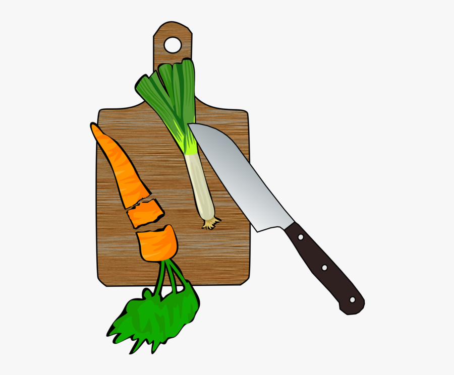 Cutting Board,tool,leek - Chop Vegetables Clipart Png, Transparent Clipart