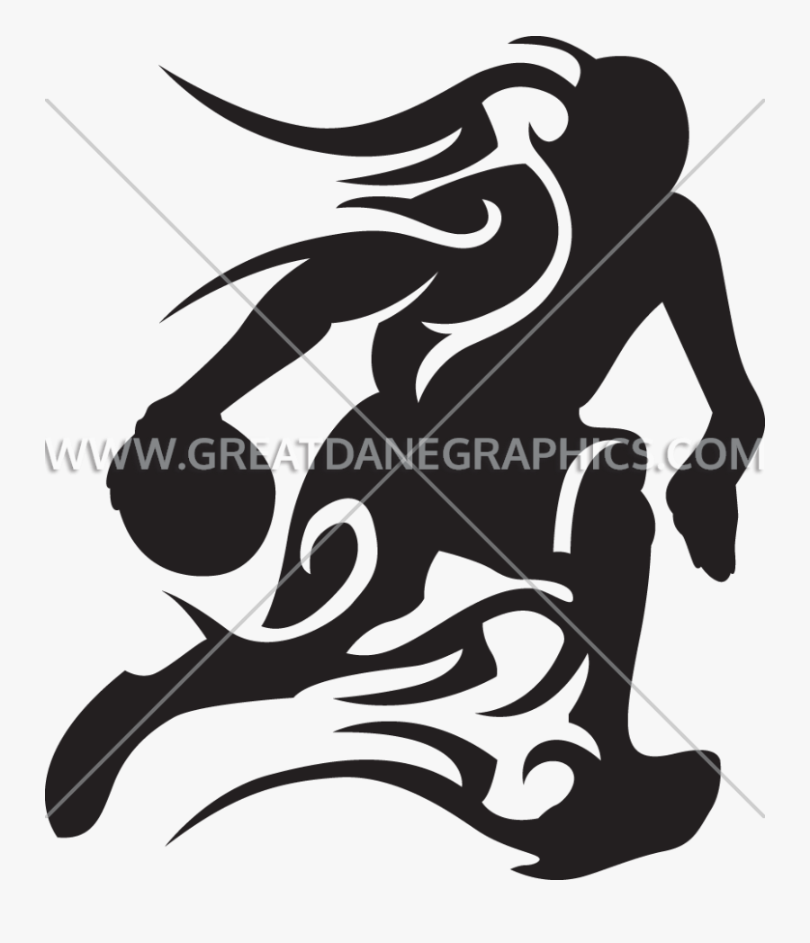 Player On Production Ready - Basketball Player On Fire, Transparent Clipart