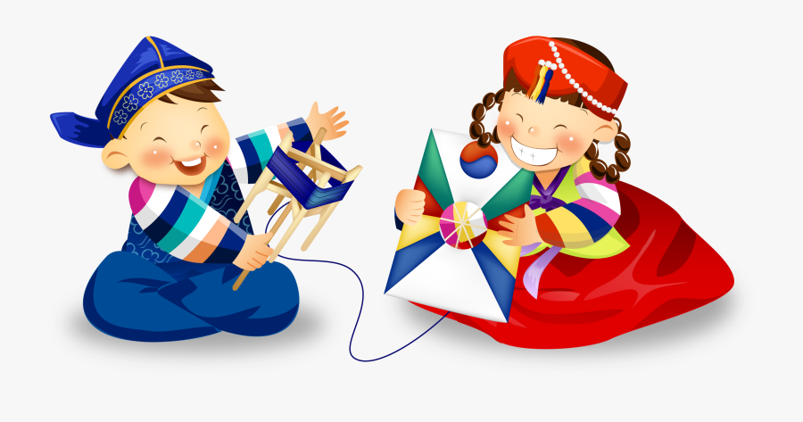 Kite Clipart Korean - Korean Kids Cartoon, Transparent Clipart