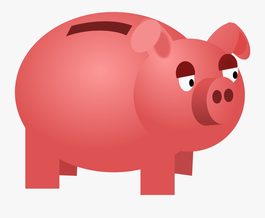 Piggy Bank - Clip Art Piggy Bank, Transparent Clipart
