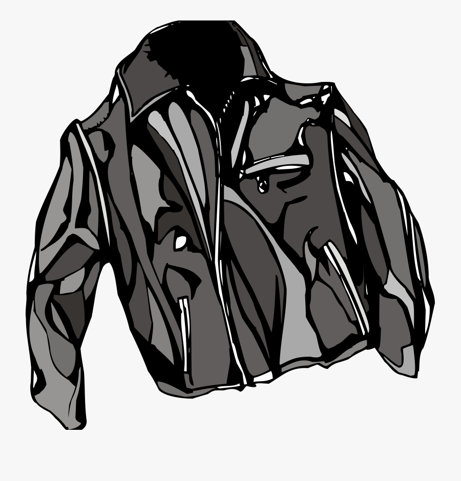 Jacket,outerwear,sleeve - Leather Jacket Clip Art, Transparent Clipart
