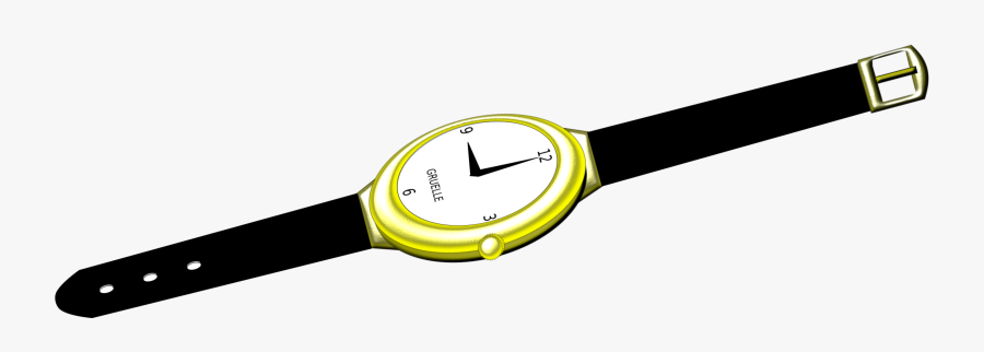 Yellow,watch,luneta - Analog Watch, Transparent Clipart