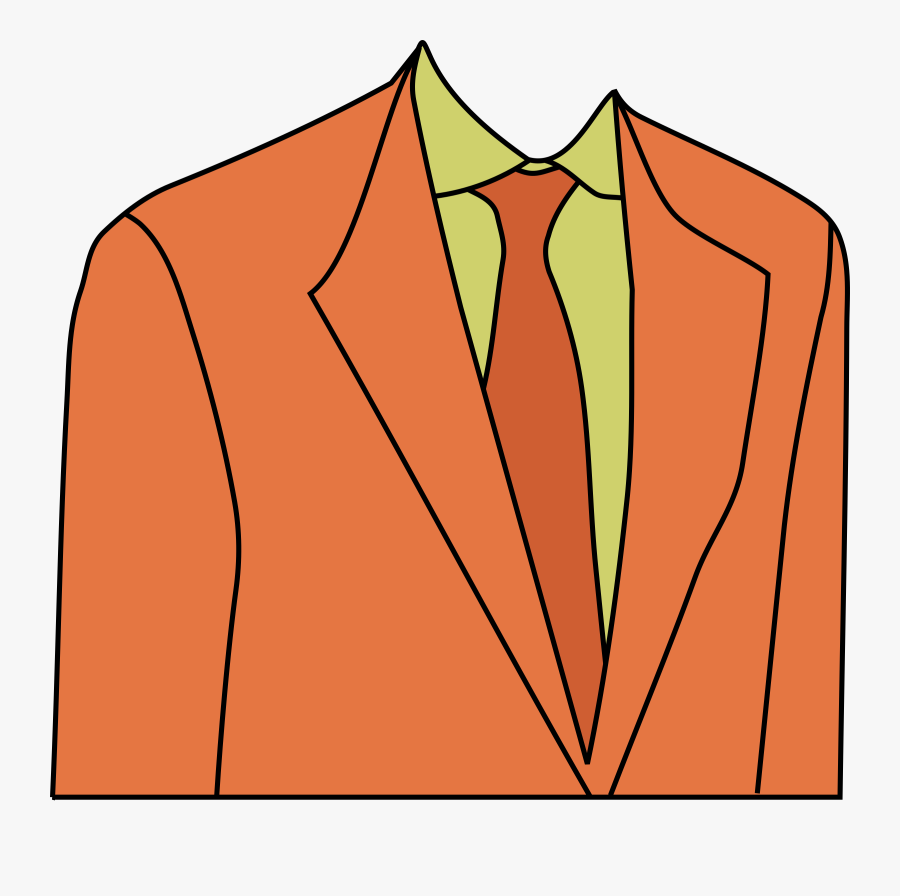 Image Free Clipart Suit - Orange Suit Clipart, Transparent Clipart