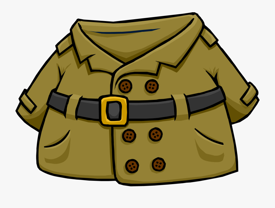 Elite Penguin Force Coat Detective Club Penguin, Transparent Clipart