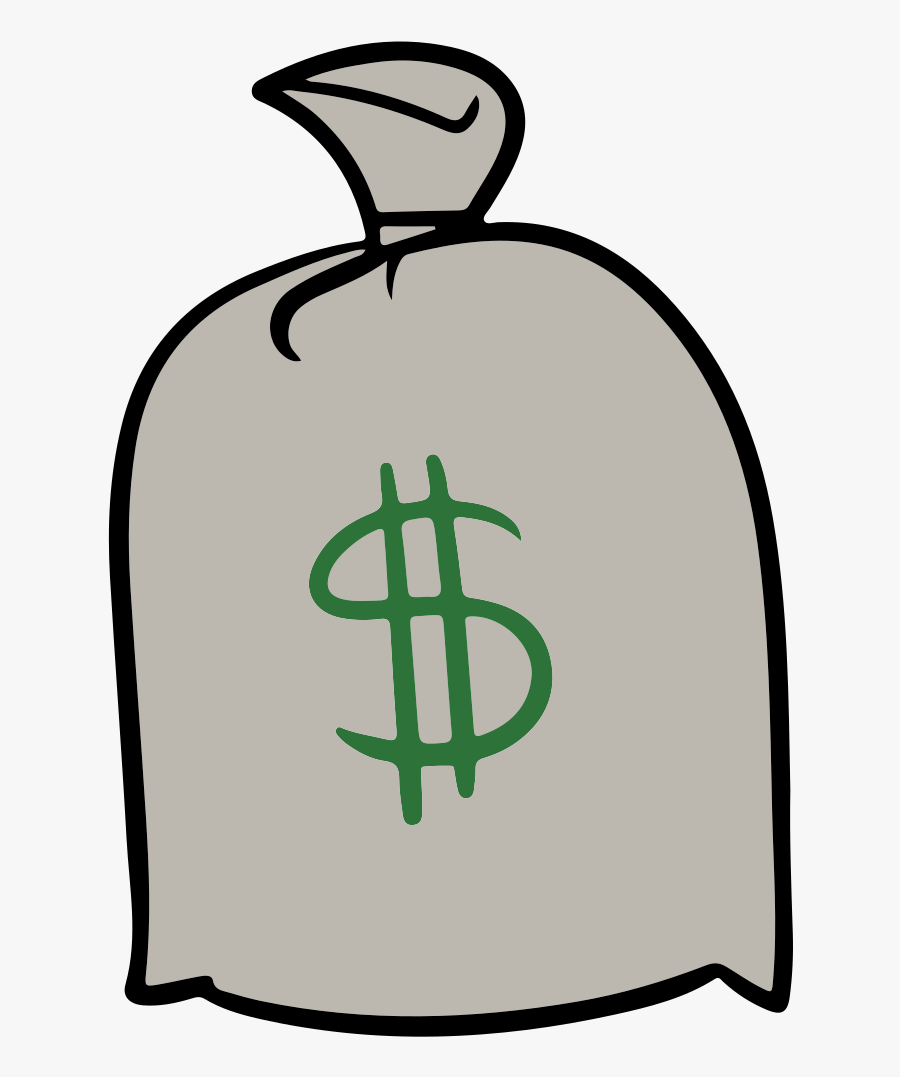 Cash Bag - Bag Of Cash Drawing, Transparent Clipart