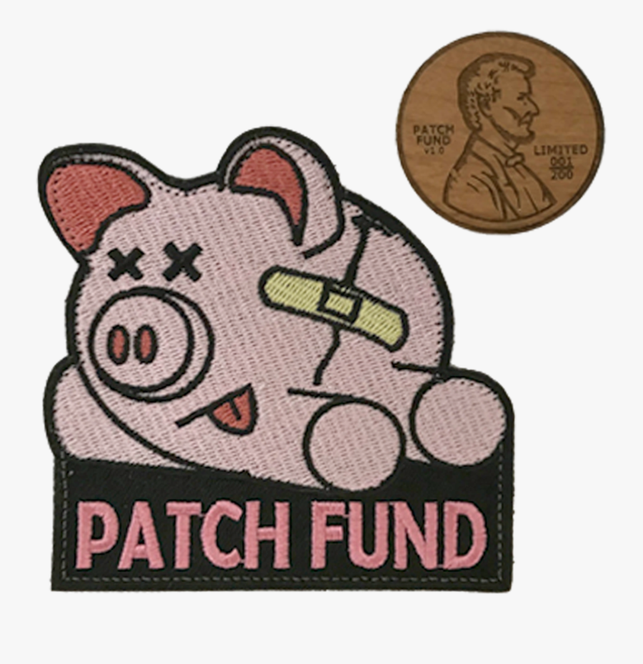 Patch Fund Piggy Bank"
 Class= - Patch Fund Patch, Transparent Clipart