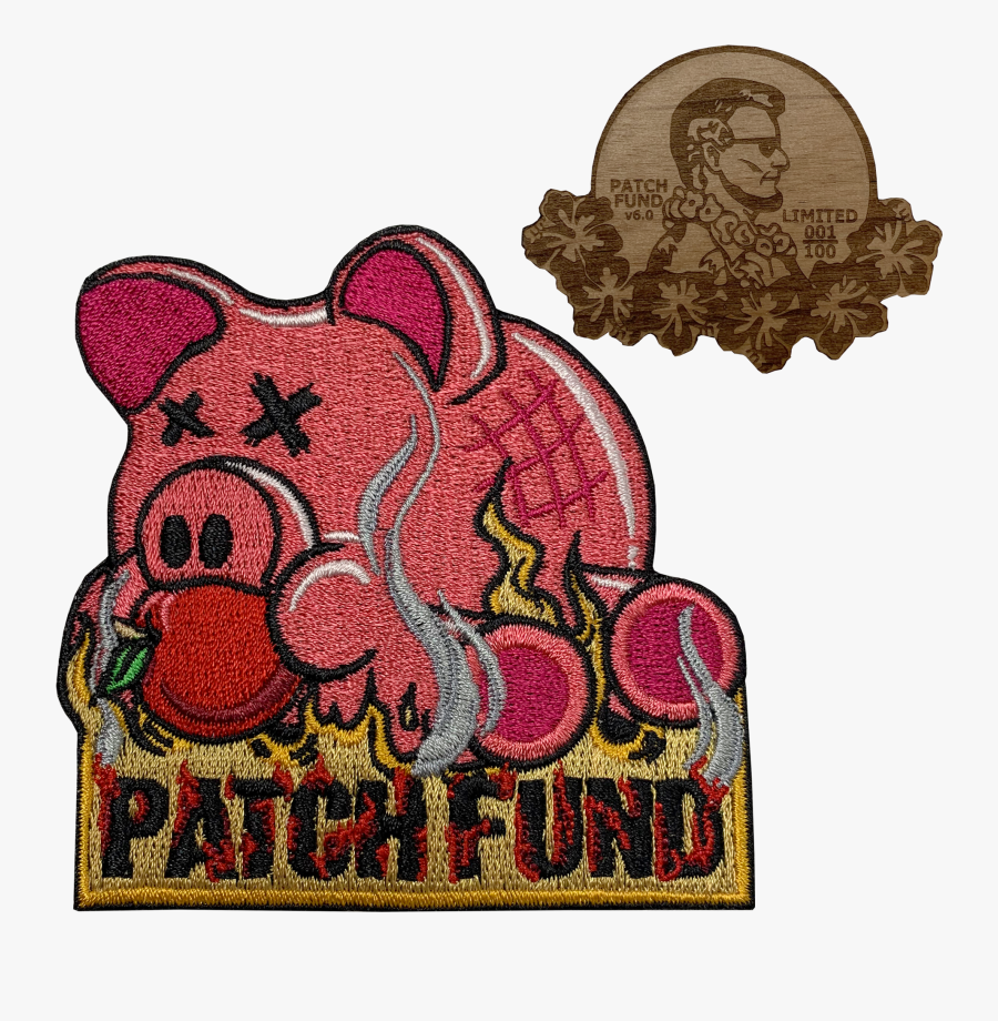 Patch Fund Piggy Bank V6"
 Class= - Illustration, Transparent Clipart